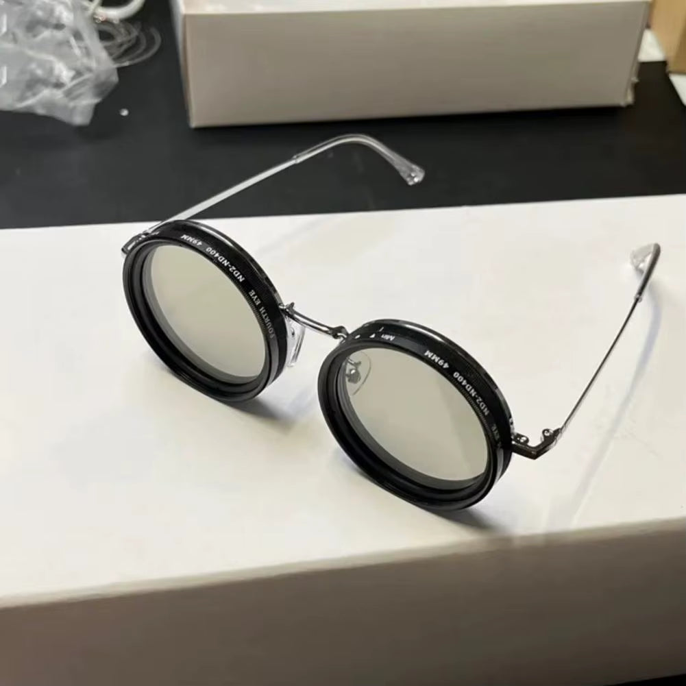 Transform Your Look with Adjustable Rounded Polarized Sunglasses – Trendy Eyewear with ND Filter Lenses for Ultimate Eye Protection!