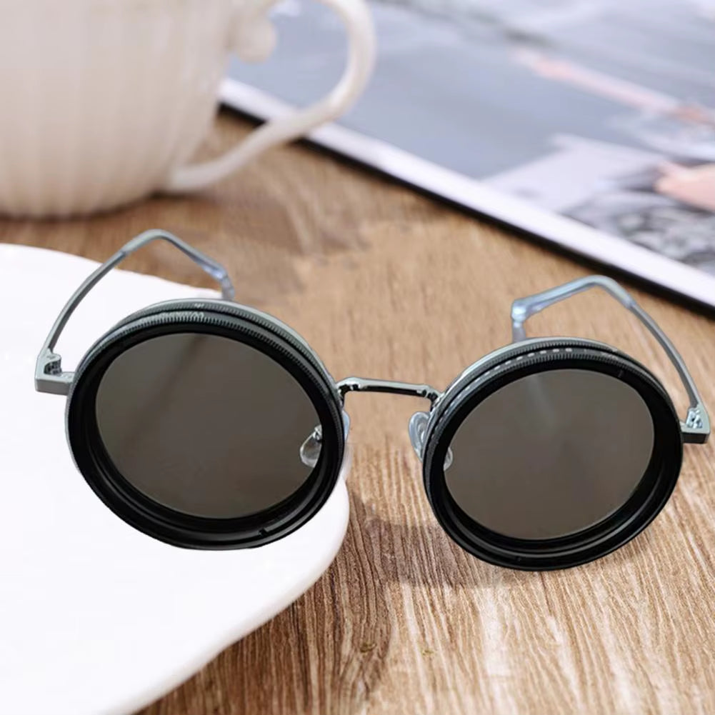 Transform Your Look with Adjustable Rounded Polarized Sunglasses – Trendy Eyewear with ND Filter Lenses for Ultimate Eye Protection!